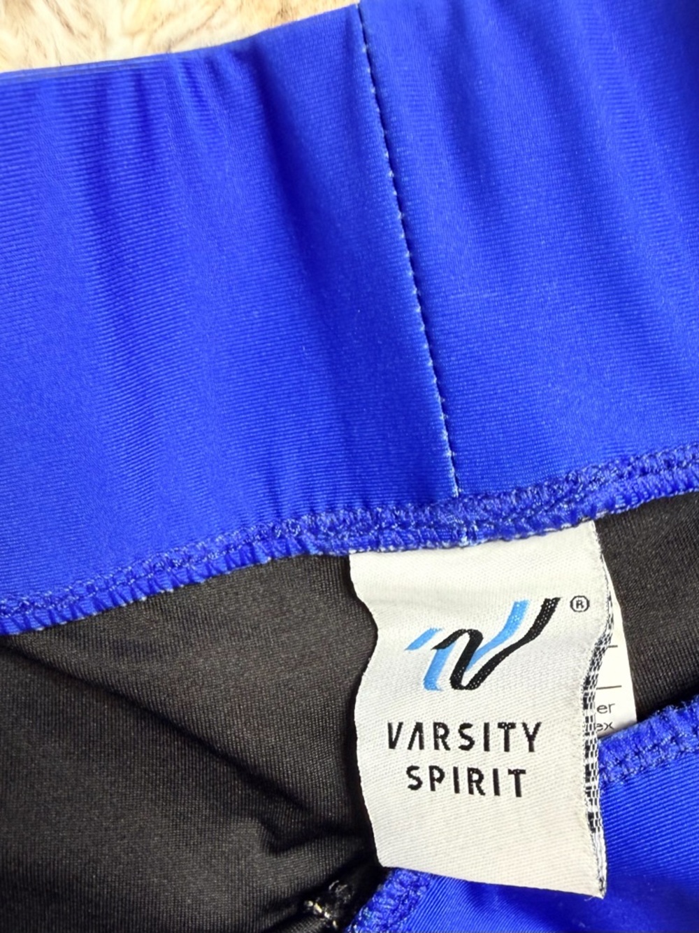 Cali All Stars Varsity Royal Blue and Black Athletic Shorts - Picture 2 of 3